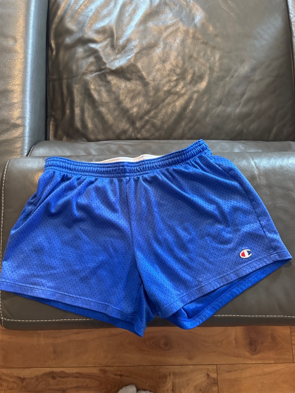 Champion Women's Bright Royal Blue Athletic Mesh Shorts